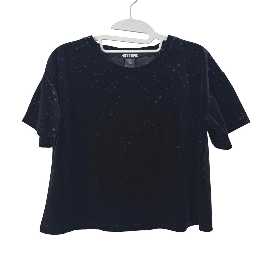 Hot Topic‎ Top M Black Velvet Constellation Star Celestial Whimsigoth